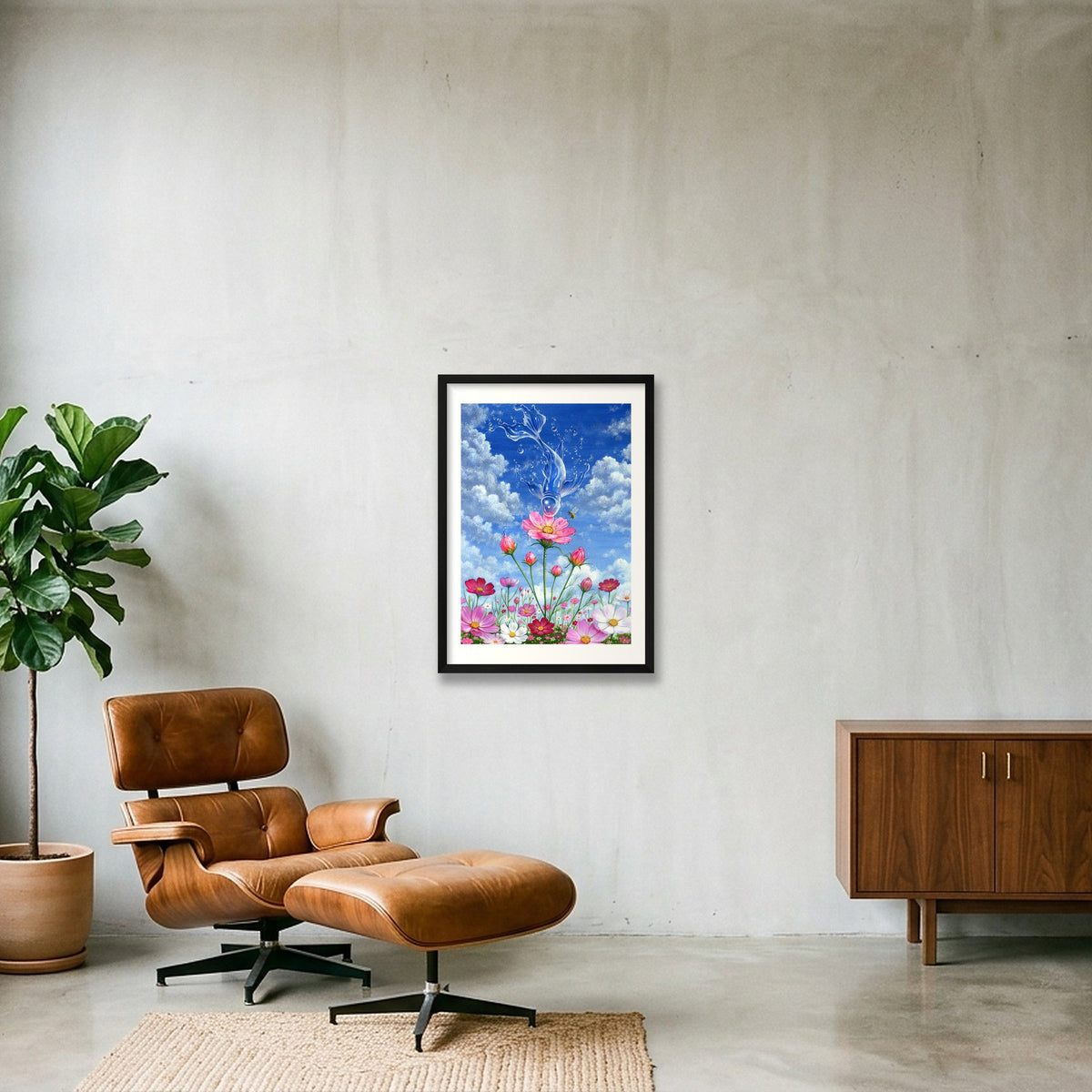 What Follows Naturally — A2 (42×59cm, 17×23") Black Frame