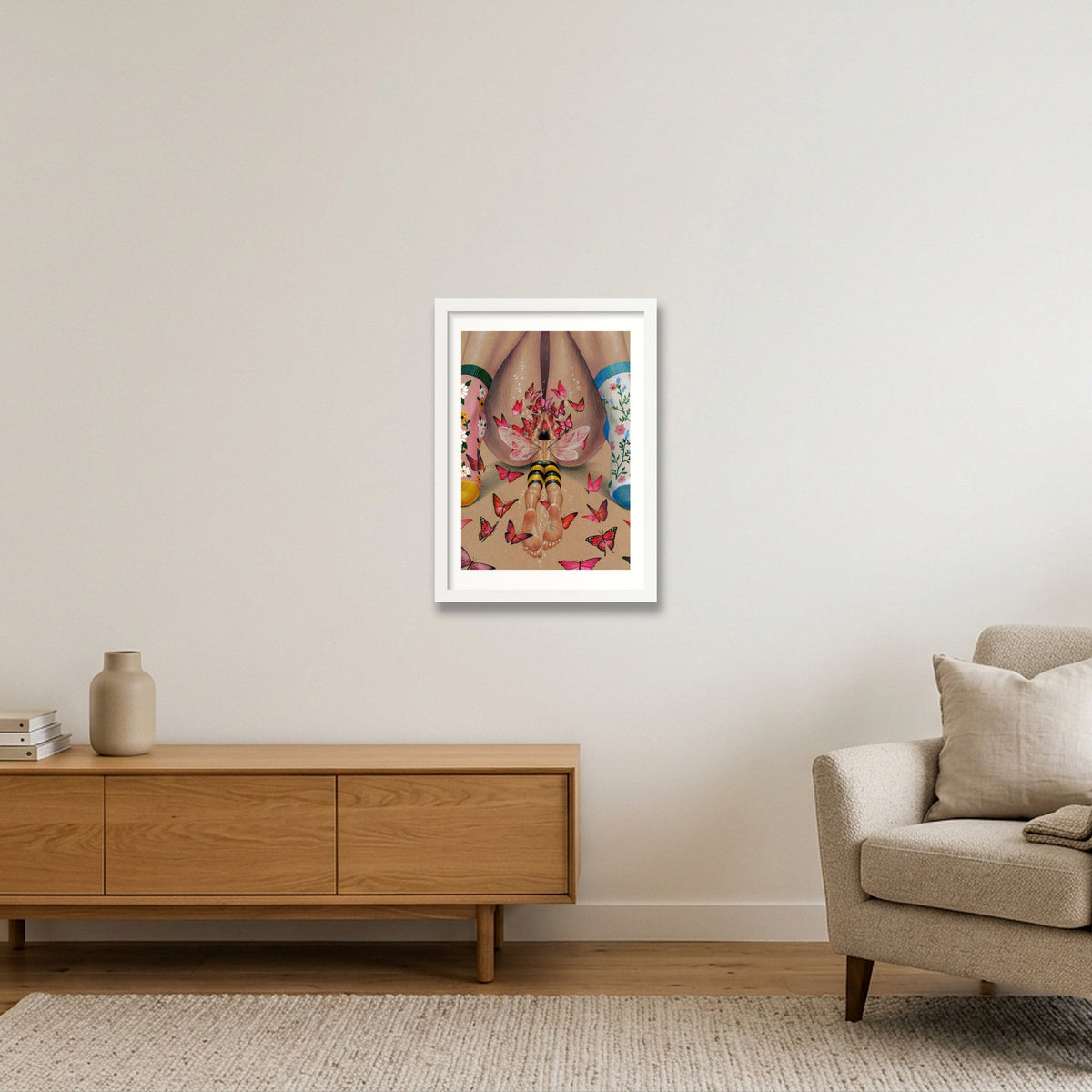 Into You 4 — A3 (30×42cm, 12×17") White Frame