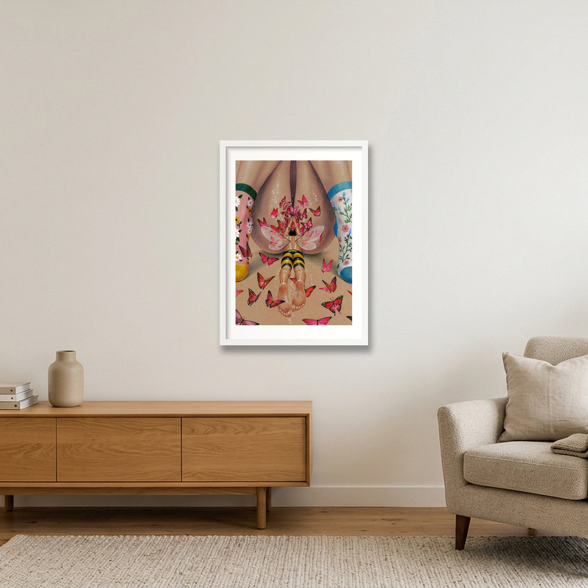 Into You 4 — A2 (42×59cm, 17×23") White Frame