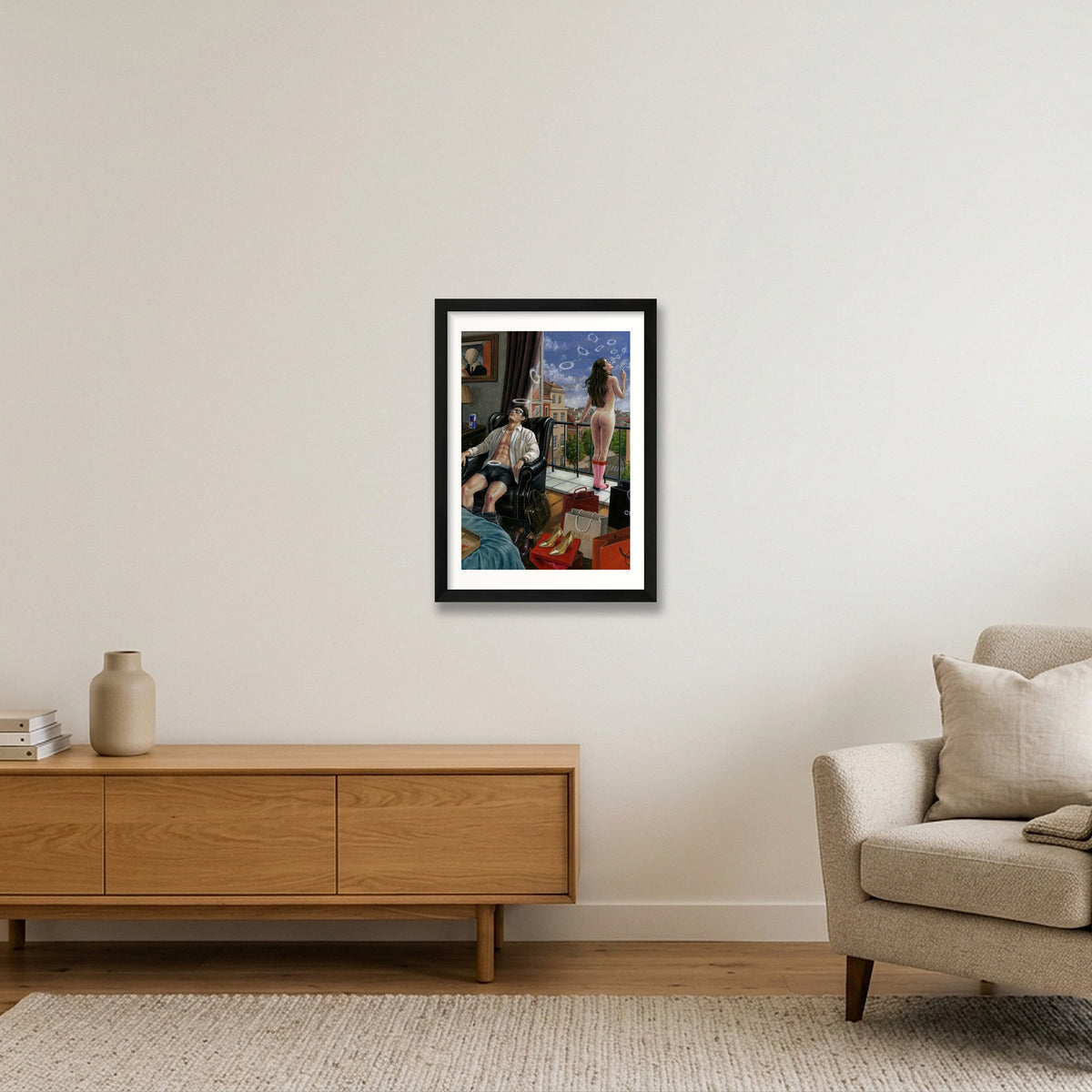 Daydreaming 8 — A3 (30×42cm, 12×17") Black Frame