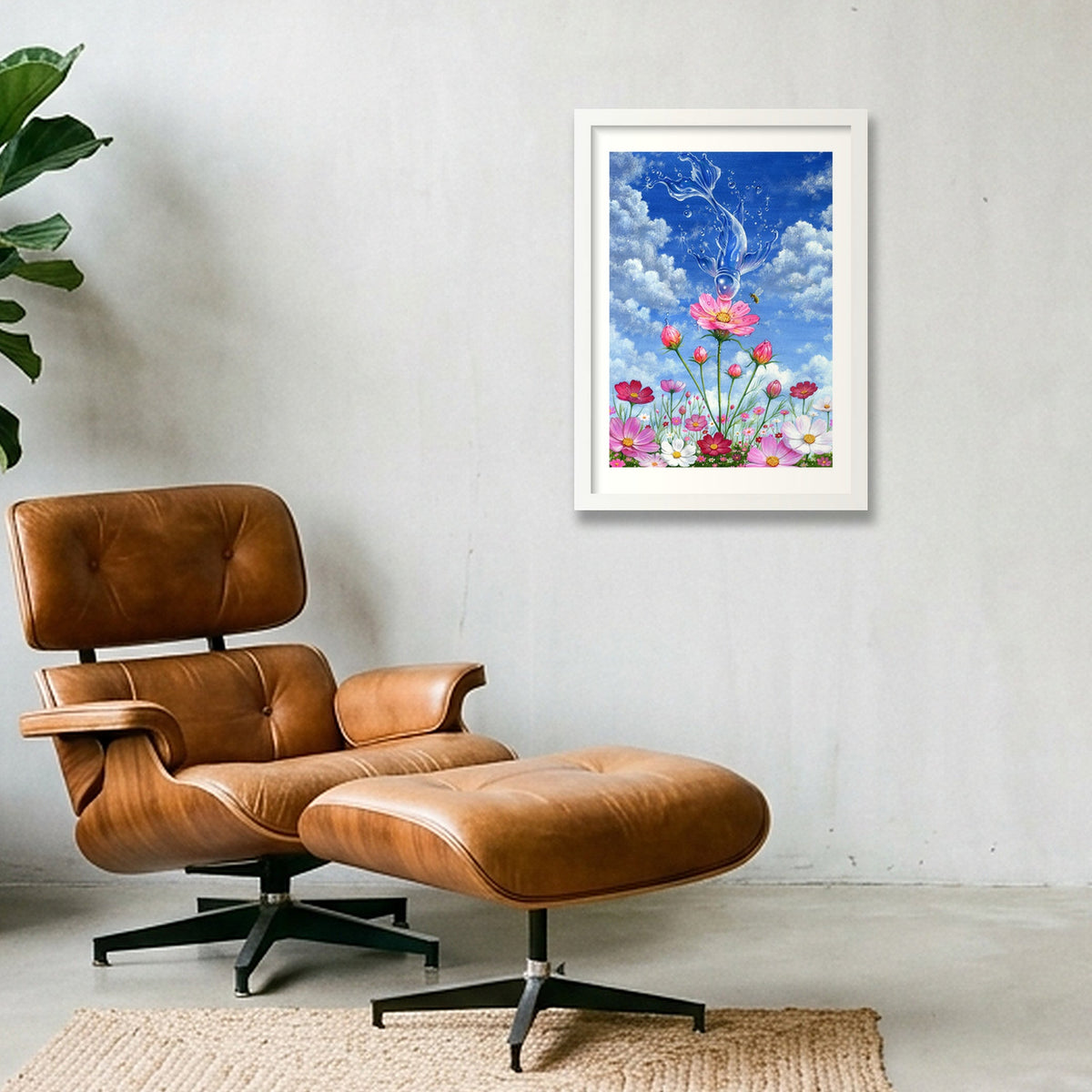 What Follows Naturally — A3 (30×42cm, 12×17") White Frame