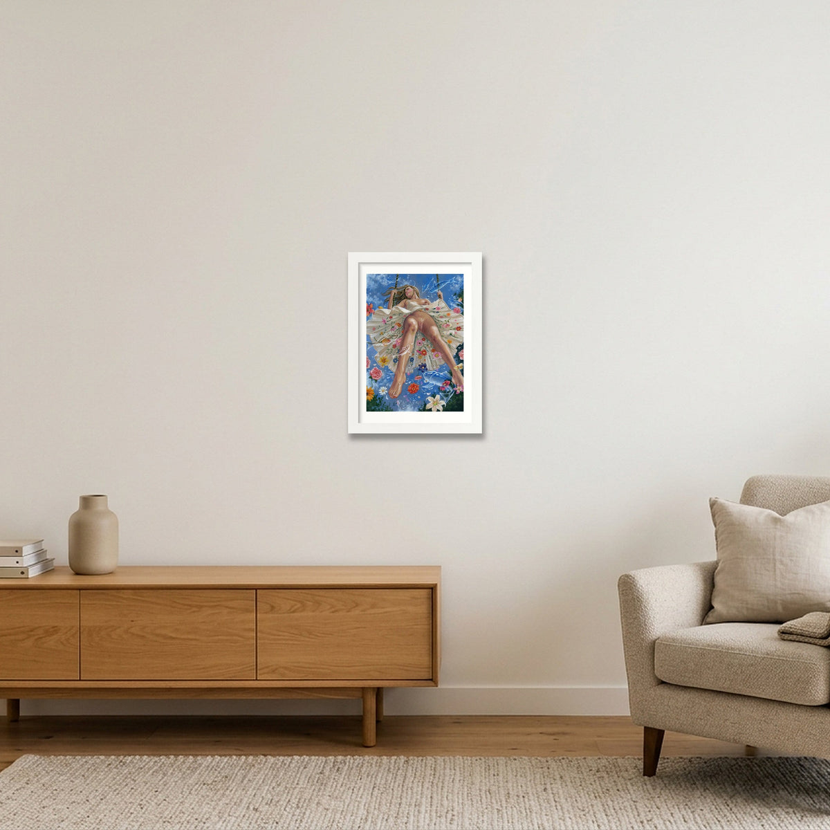 Summer Afloat — A4 (21×30cm, 8×12") White Frame