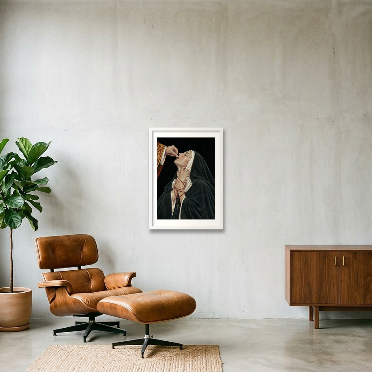 And Yet — A2 (42×59cm, 17×23") White Frame