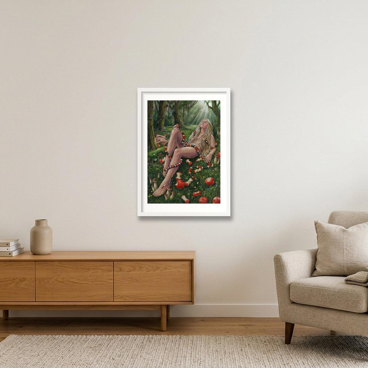 Eve 3 — A2 (42×59cm, 17×23") White Frame