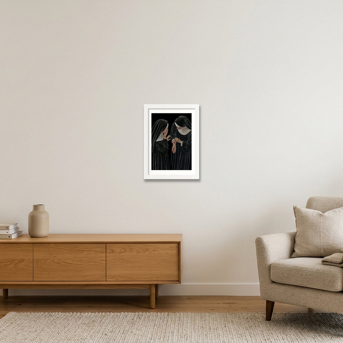 Bearing Witness — A4 (21×30cm, 8×12") White Frame