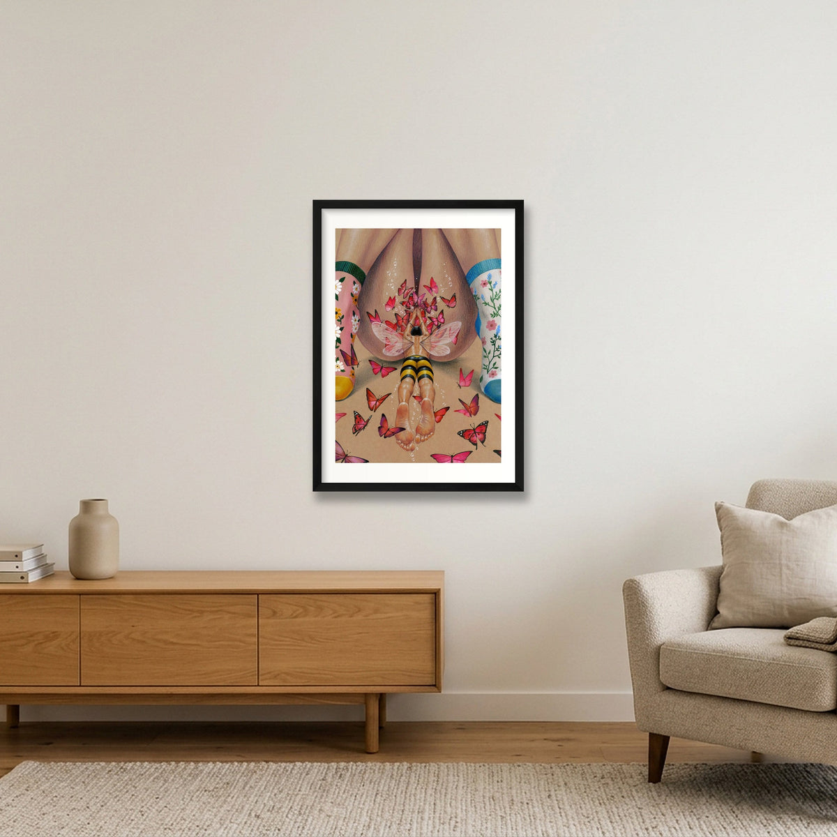 Into You 4 — A2 (42×59cm, 17×23") Black Frame