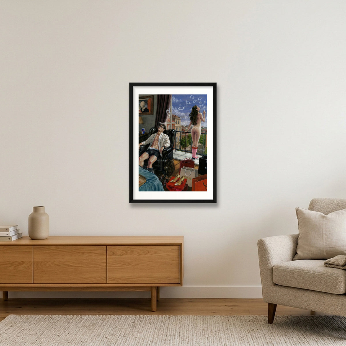Daydreaming 8 — A2 (42×59cm, 17×23") Black Frame