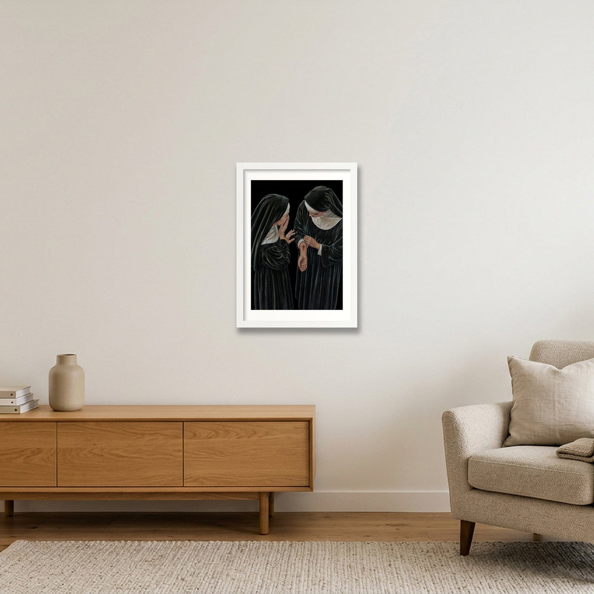 Bearing Witness — A3 (30×42cm, 12×17") White Frame